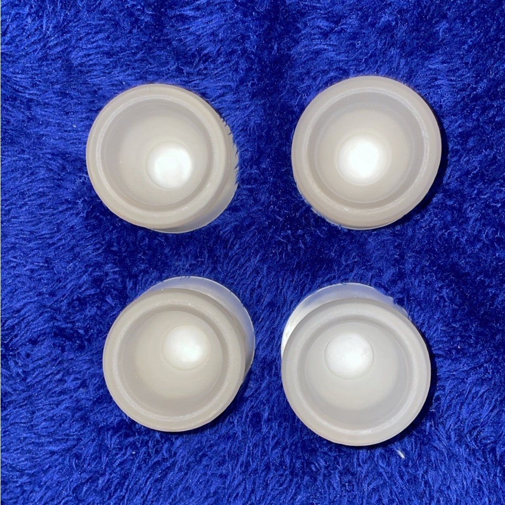 New crate and barrel acorn candle holder set of four